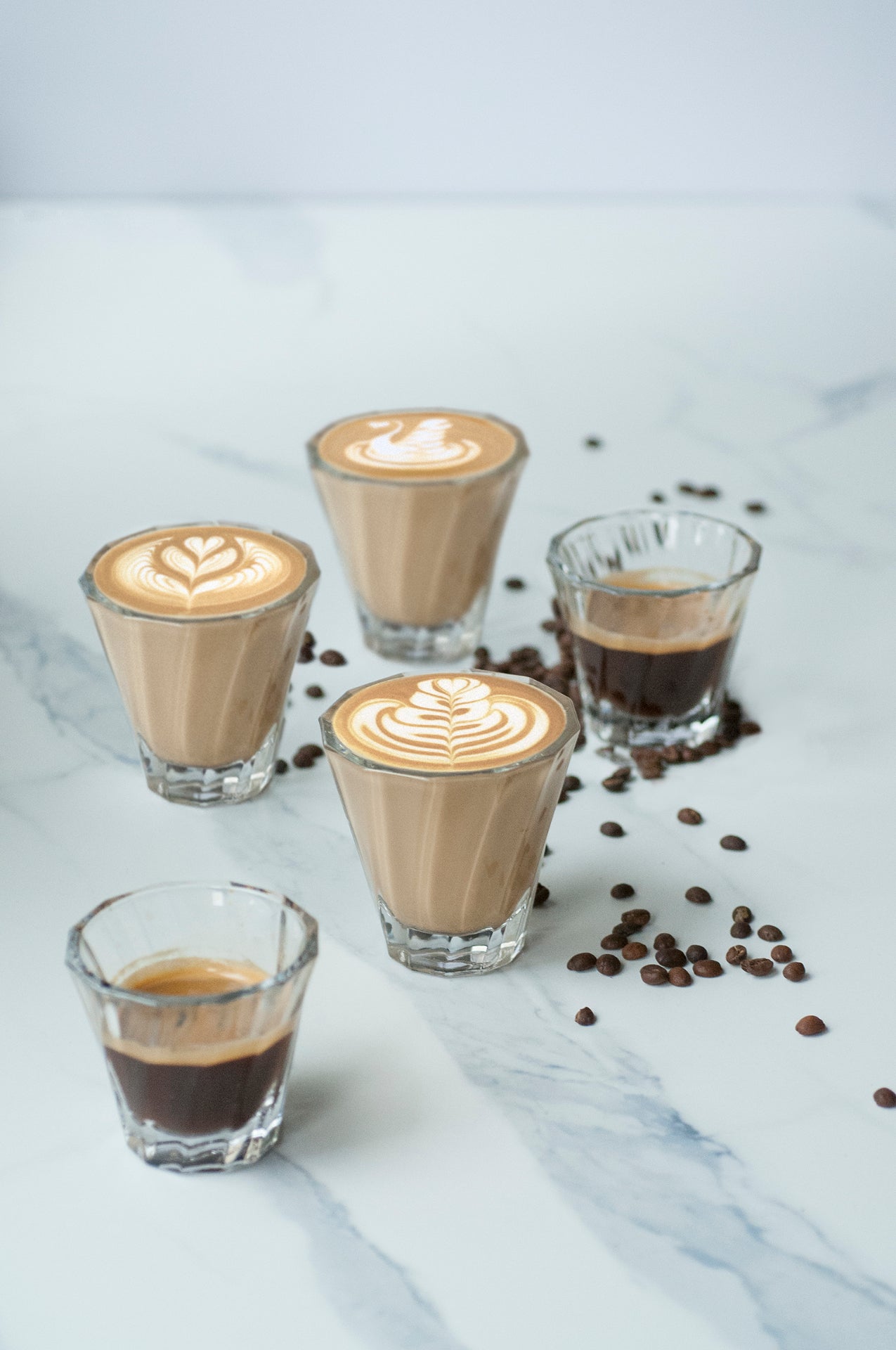 Latte Art im Urban Twisted Glas